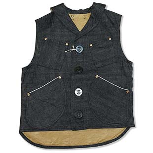 �~�X�^�[�t���[�_��×�V���K�[�P�[�� 11oz OKINAWA DENIM “SIGNAL VEST” TYPE II  Lot.SC16023