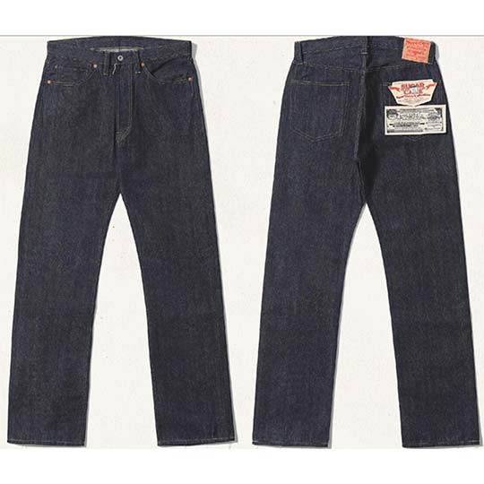 SUGAR CANE シュガーケーン 13oz ブルーデニムウェストオーバーオール